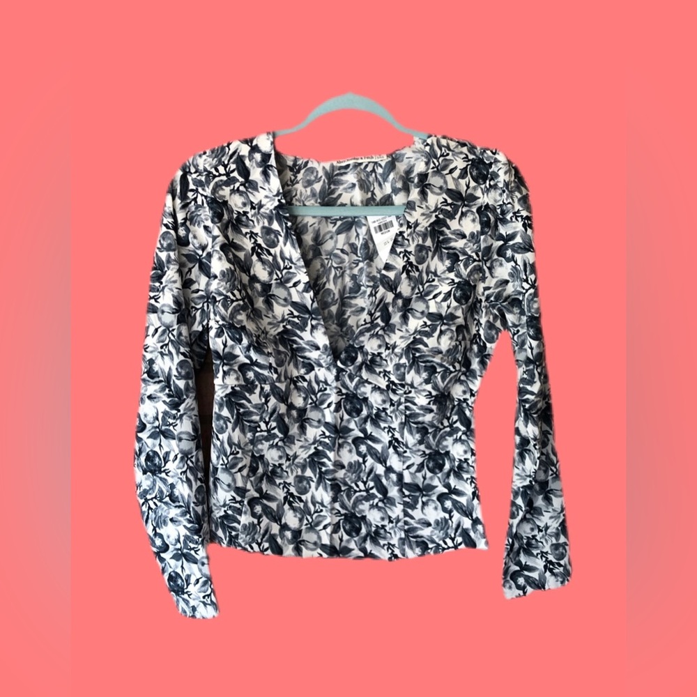 NWT Abercrombie & Fitch Floral Long Sleeve Blouse